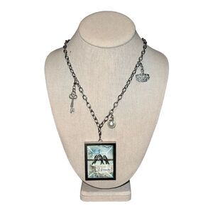 Simply Charming Stampin' Up! Charm Locket Necklace Adorned Silver New